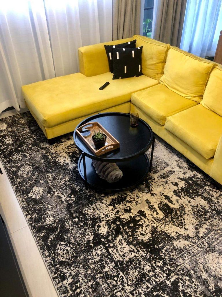 Grey - Black - Vintage Rug