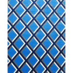 Modern Blue geometric carpet