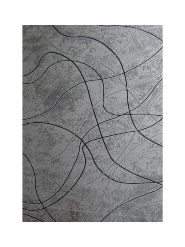 Modern grey apartment rug