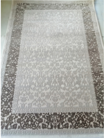 Modern Embossed Rug Beige & Brown Style MER003