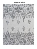 Aztec Design Reversible Indoor & Outdoor Rug - Grey (Style: ODR020)