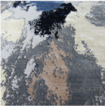 Grey Blue Colorful Rug