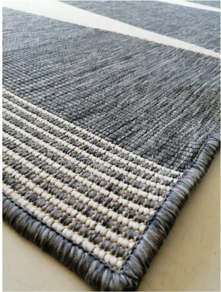 Grey white Modern Rug