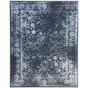 Reversible Vintage Outdoor Rug- Black & White (Style: ODR001)