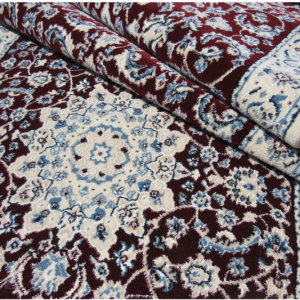 red cream persian runner