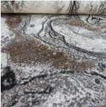 modern brown grey white rug