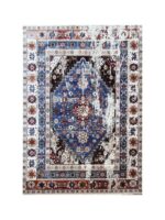 Modern persian rug - blue brown