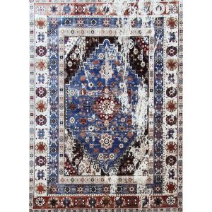 Modern persian rug - blue brown