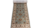 teal ivory Kirman runner