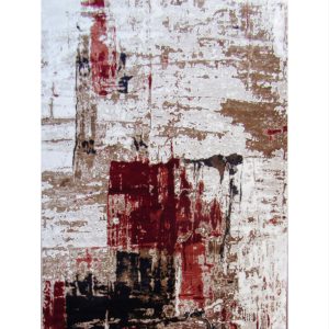 modern blue red blue area rug