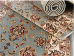 persian teal ivory carpet runner