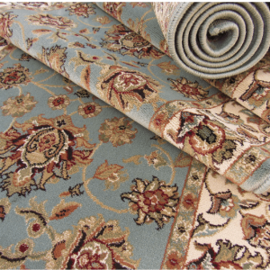 persian teal ivory carpet runner