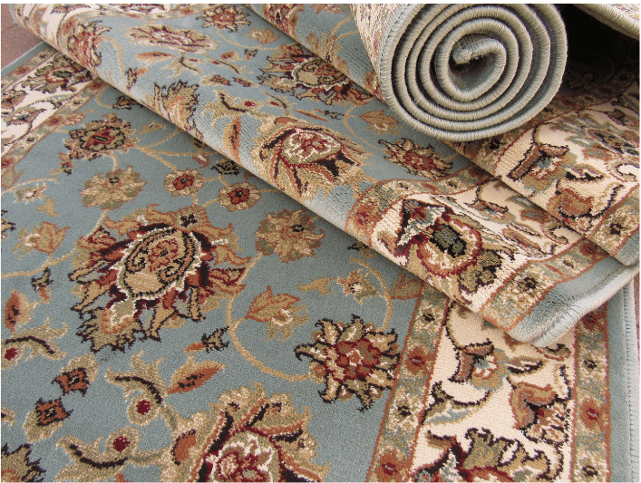 persian kirman runner - teal ivory - BK Carpets persian teal ivory carpet runner