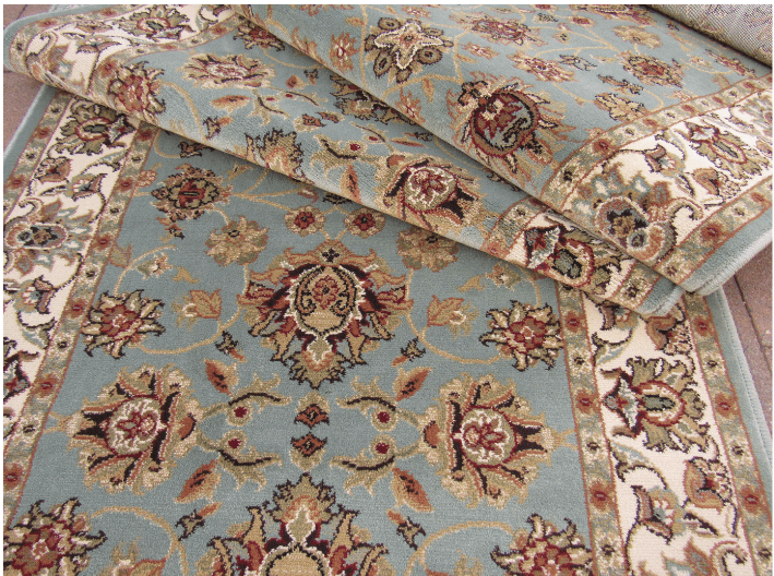 persian teal ivory passage runner - BK Carpets and Rugs Kirman classic runner