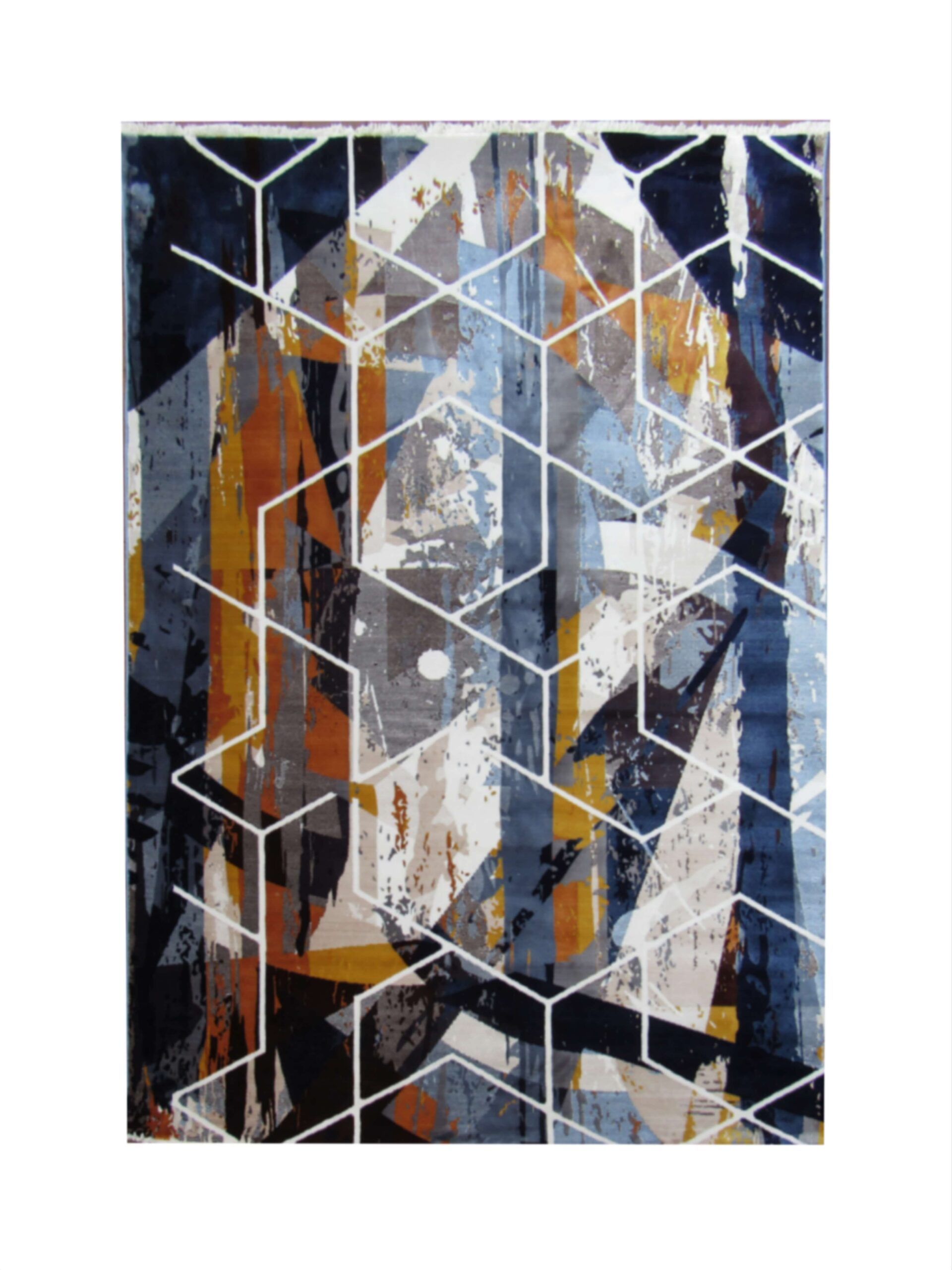 BK Carpets and rugs - modern art rug for sale Modern carpets and rugs for sale - blue grey yellow rug