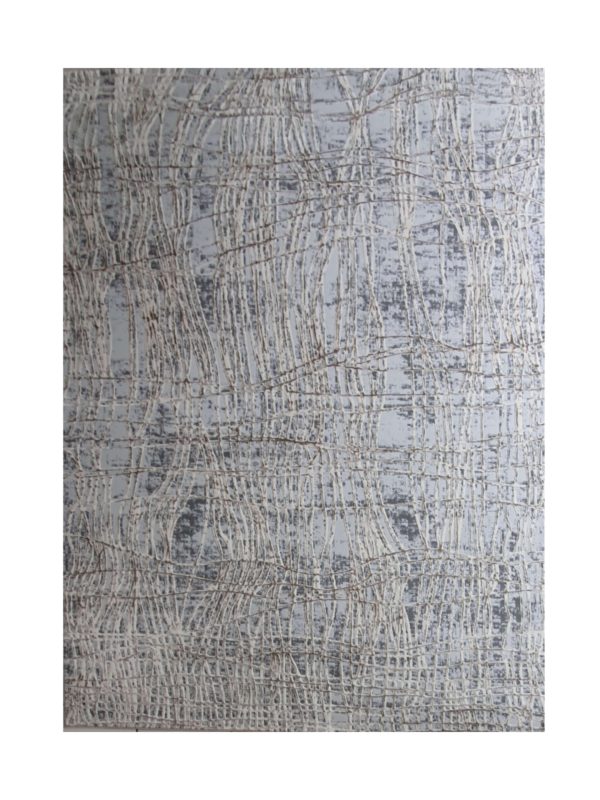 Modern String Rug - Grey & Brown - (Style: MDR019) - Image 1