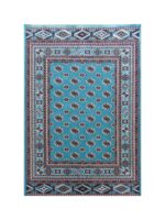 teal persian bukhara carpet