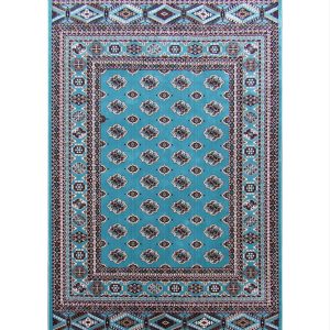 teal persian bukhara carpet