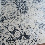 Modern Abstract Design Rug - Cream & Black (Style: MDR014) - Image 4