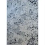 Modern cream black rug