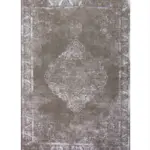 Vintage Indoor & Outdoor Reversible Brown & White Rug –