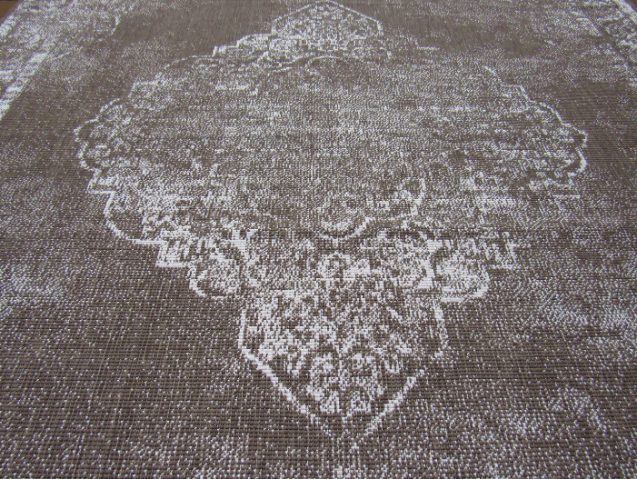 Vintage Brown Outdoor Rug (1) brown patio rug