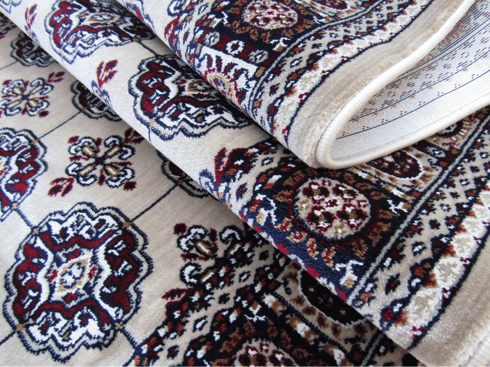 beige persian runner