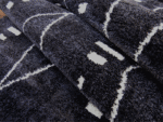 black Moroccan shaggy rug