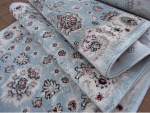 Light Blue oriental runner carpet - BK Carpets & Rugs