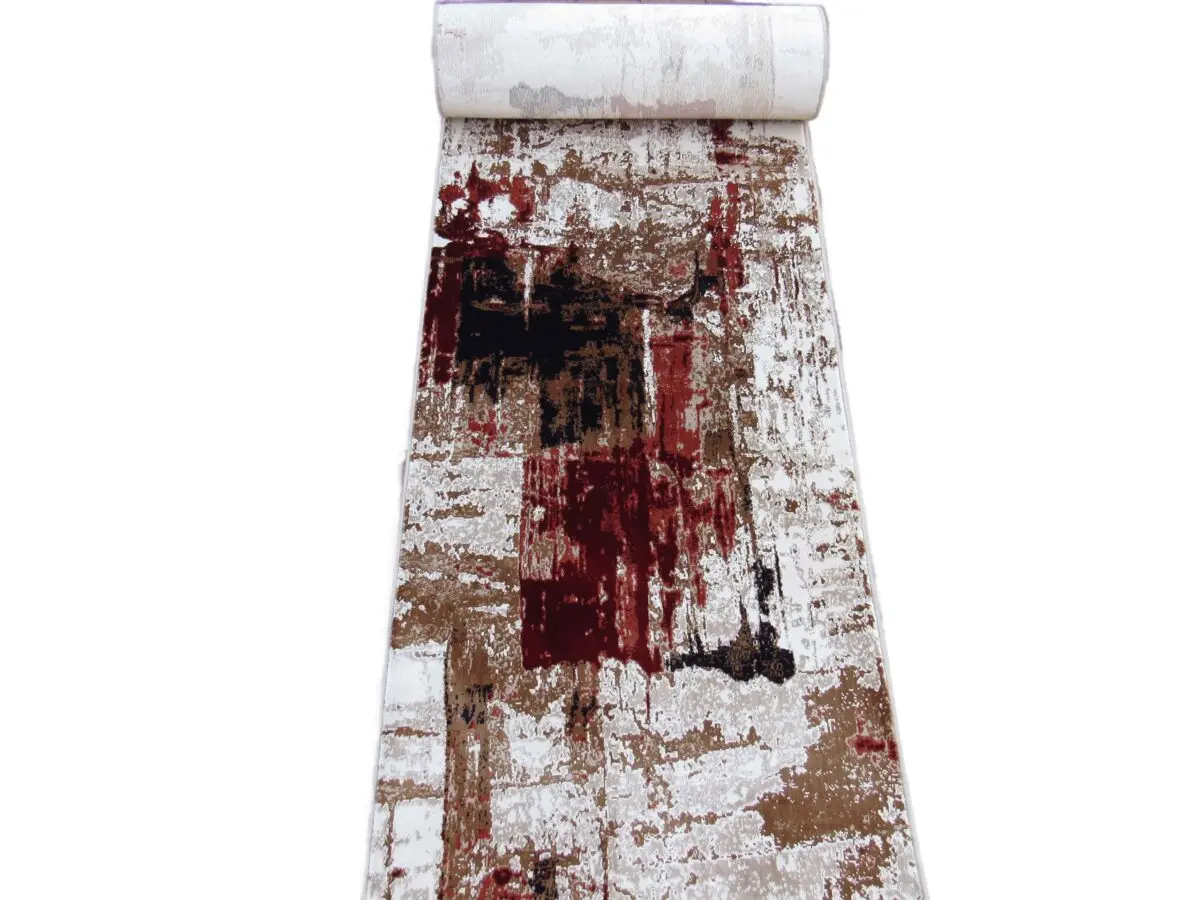 red blue beige 5m carpet runner