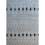 Modern Shaggy Rug – Cream & Black Moroccan Styled Rug