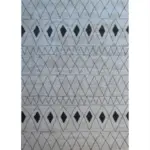 Modern Shaggy Rug – Cream & Black Moroccan Styled Rug