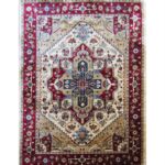 Persian Kazac Oriental Cream and Red Rug