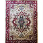 Persian Kazac Oriental Cream and Red Rug