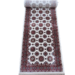 Persian Inspired Bukhara 4m Runner – White & Red
