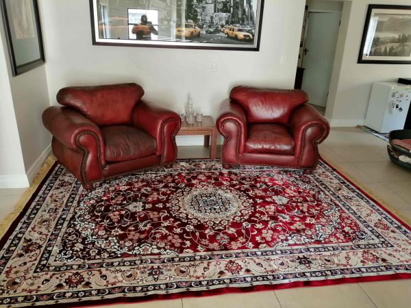 Persian red area rug