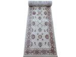 cream red persian runner
