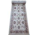 cream red persian runner