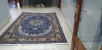 Persian Rug- Classic Blue Beige & White Kashan Design - Image 4