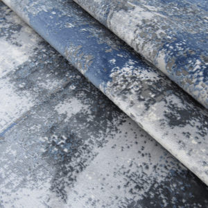 modern grey blue rug