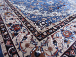 blue Kashan rug