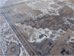 brown grey vintage rug