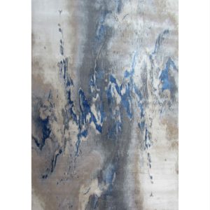 Modern Contemporary blue beige carpet