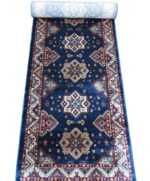 Persian Inspired 3m Kazac Runner – Blue , Red & Beige (Style: PRR049)