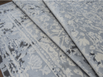 Grey White modern rug