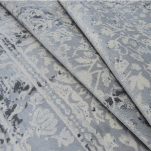 Grey White modern rug