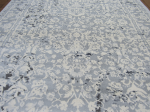 grey white modern area rug
