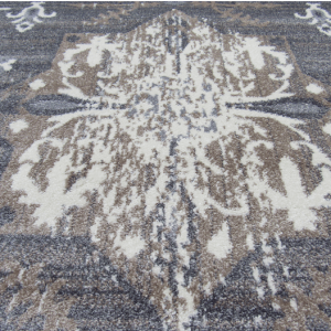 vintage brown grey rug