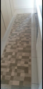 Modern Abstract 4m Passage Runner – Taupe, Beige & Cream (Style: MDRR065) - Image 2