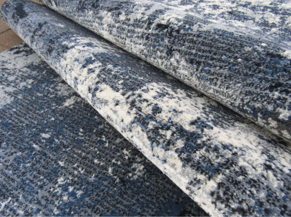 Modern Blue Grey Runner